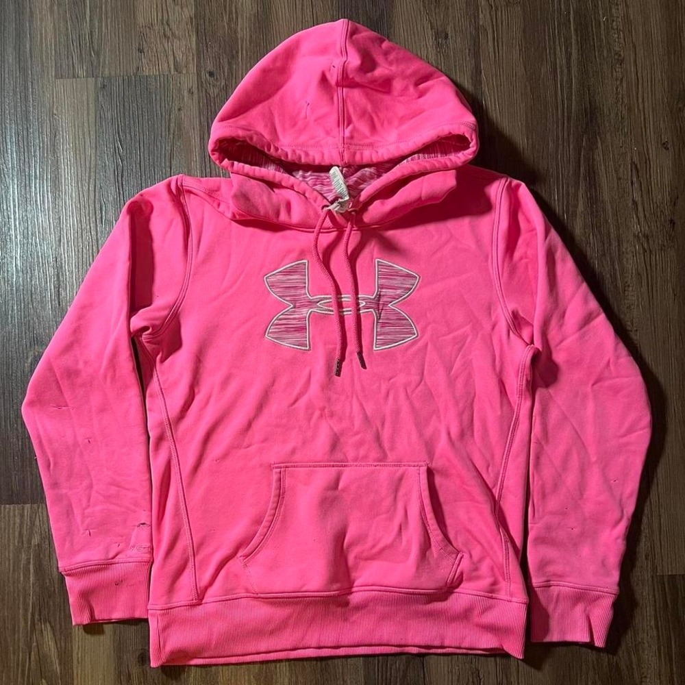 Under Armour Womens Hoodie Pink Pullover‎ Sweatshirt Activewear